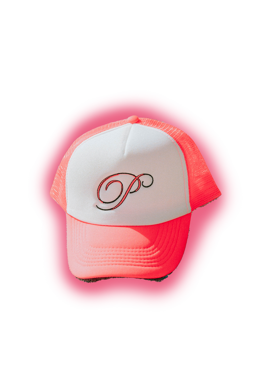 EMBROIDED P TRUCKER HAT